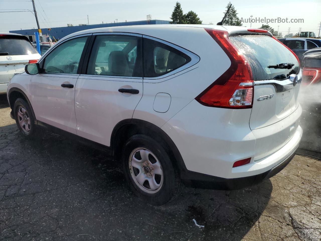 2015 Honda Cr-v Lx White vin: 5J6RM4H30FL040470