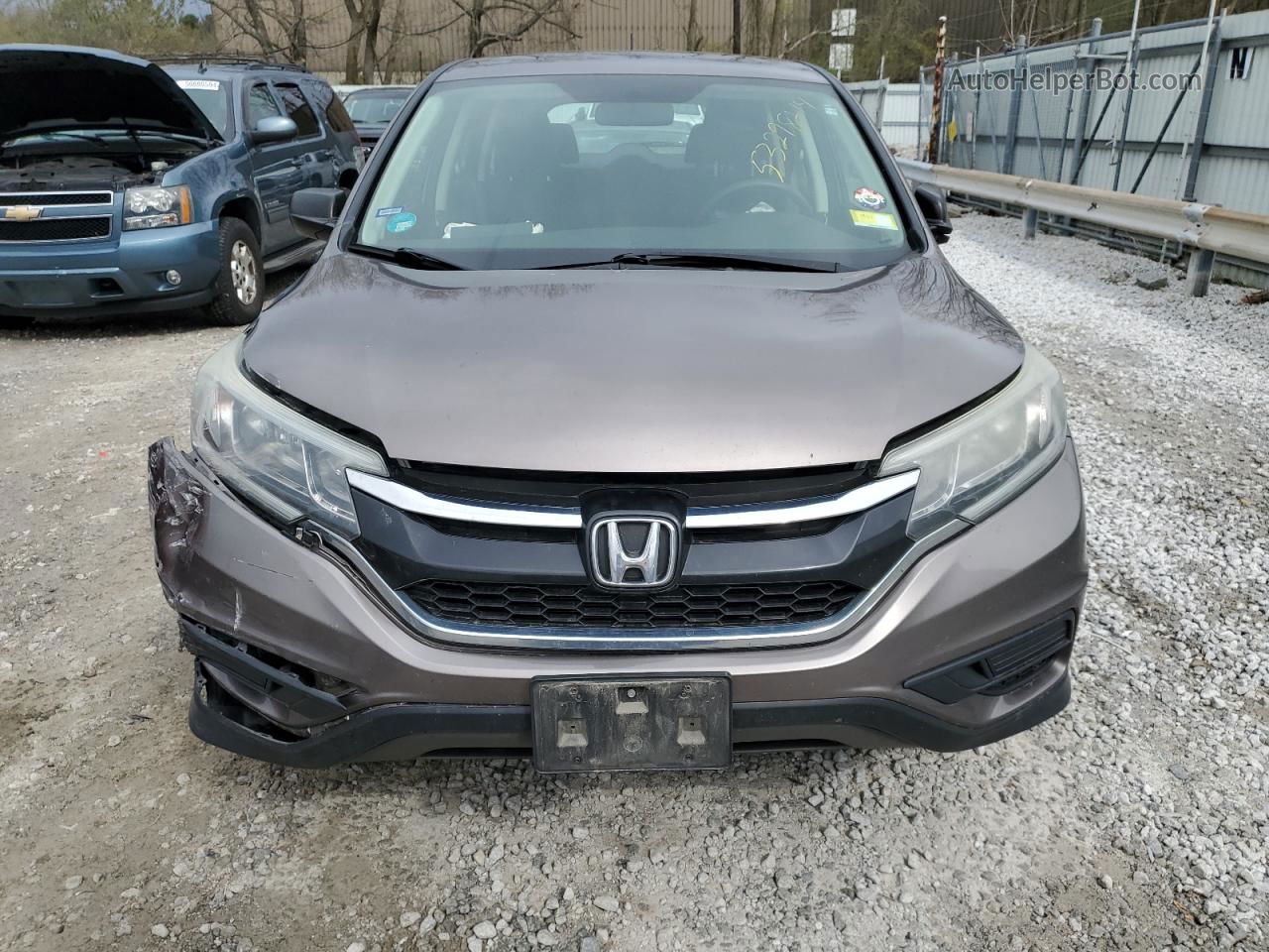 2015 Honda Cr-v Lx Коричневый vin: 5J6RM4H30FL041358