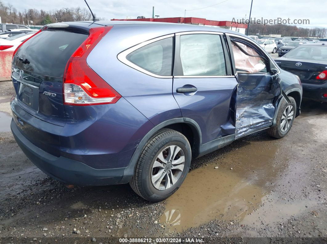 2012 Honda Cr-v Lx Blue vin: 5J6RM4H31CL060691