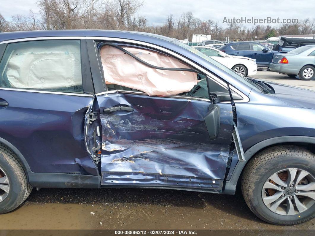 2012 Honda Cr-v Lx Blue vin: 5J6RM4H31CL060691