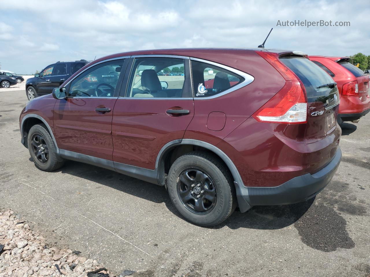 2012 Honda Cr-v Lx Red vin: 5J6RM4H31CL076311