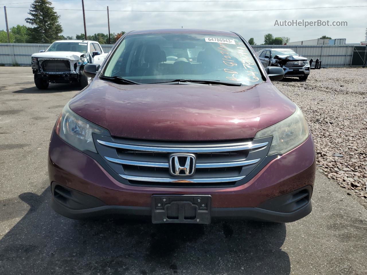 2012 Honda Cr-v Lx Red vin: 5J6RM4H31CL076311