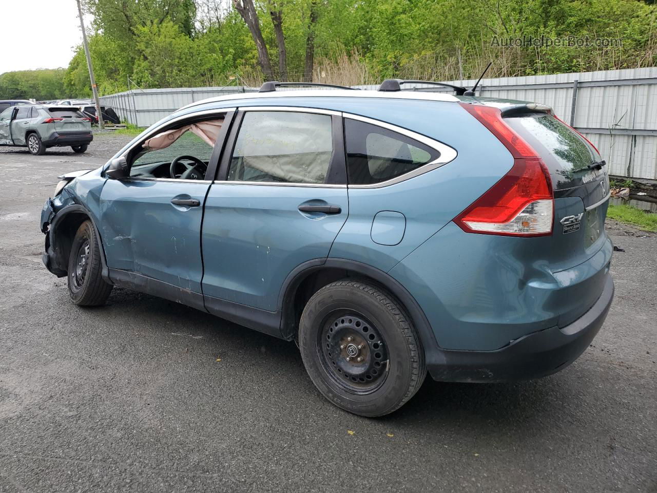 2013 Honda Cr-v Lx Blue vin: 5J6RM4H31DL047618