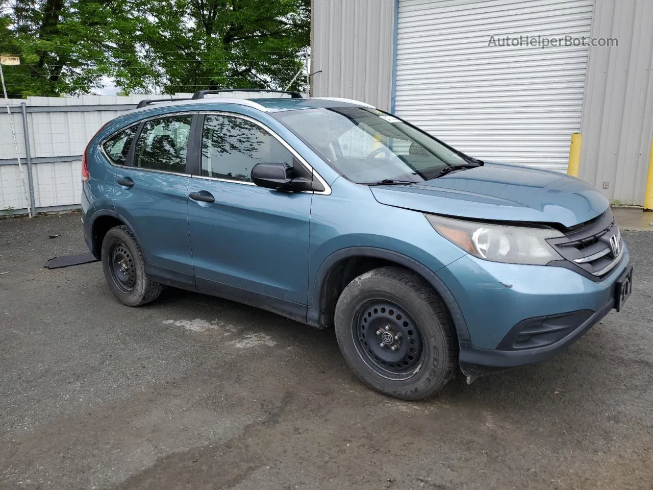 2013 Honda Cr-v Lx Blue vin: 5J6RM4H31DL047618