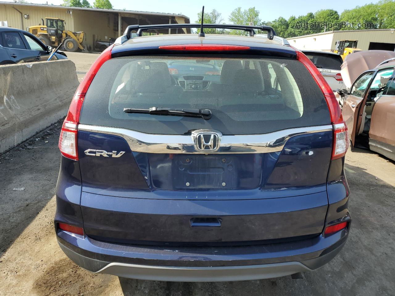 2015 Honda Cr-v Lx Blue vin: 5J6RM4H31FL021037