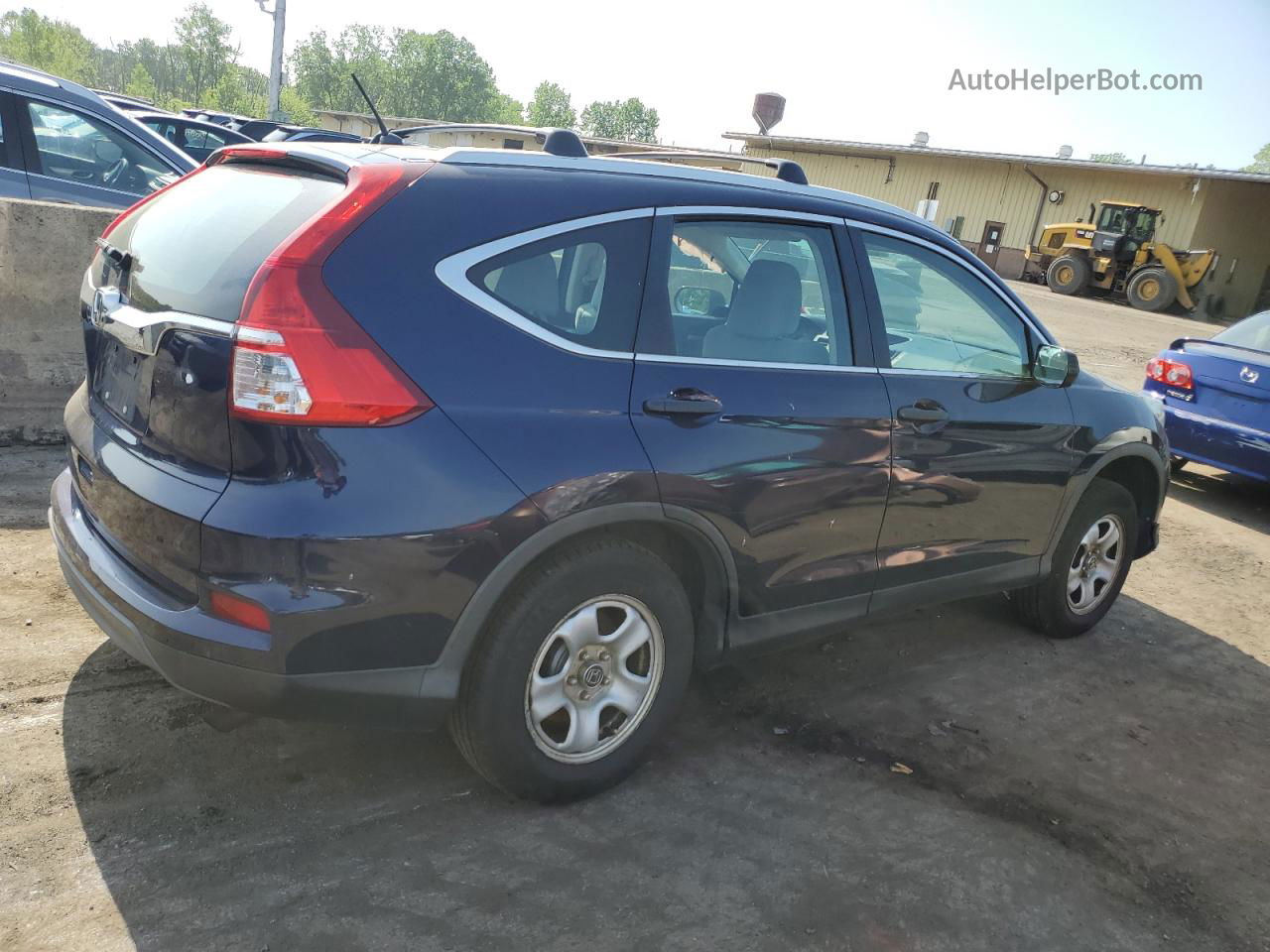 2015 Honda Cr-v Lx Blue vin: 5J6RM4H31FL021037