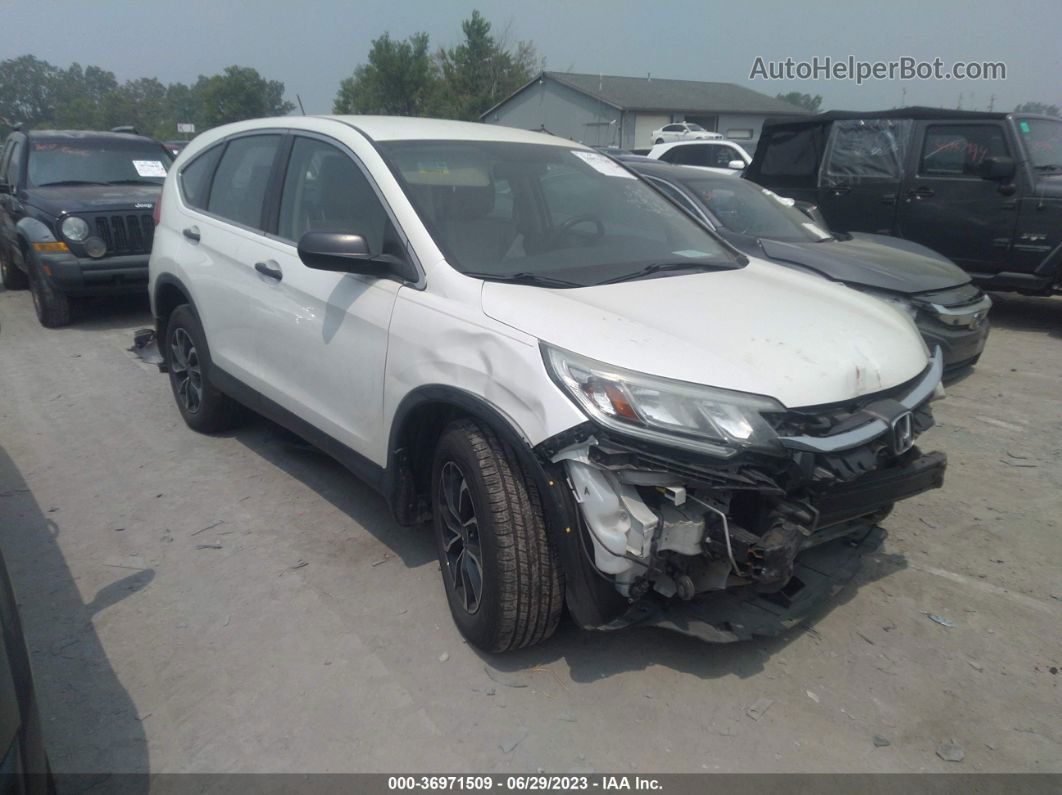 2015 Honda Cr-v Lx White vin: 5J6RM4H31FL036816