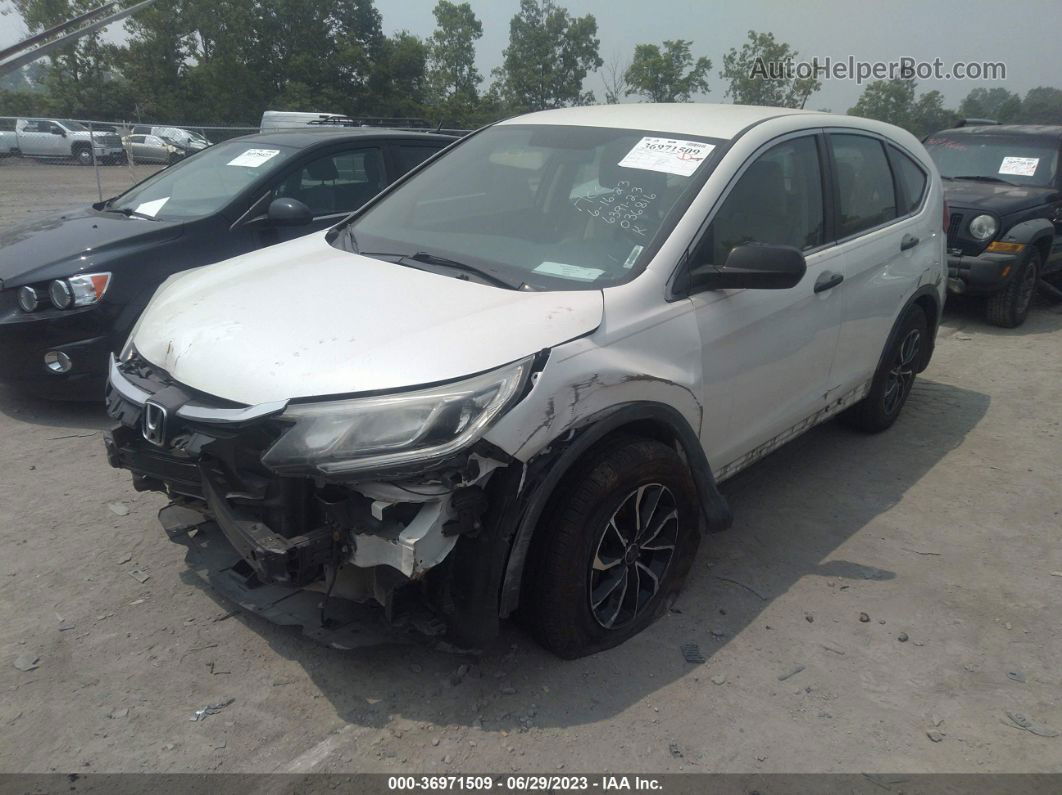 2015 Honda Cr-v Lx White vin: 5J6RM4H31FL036816