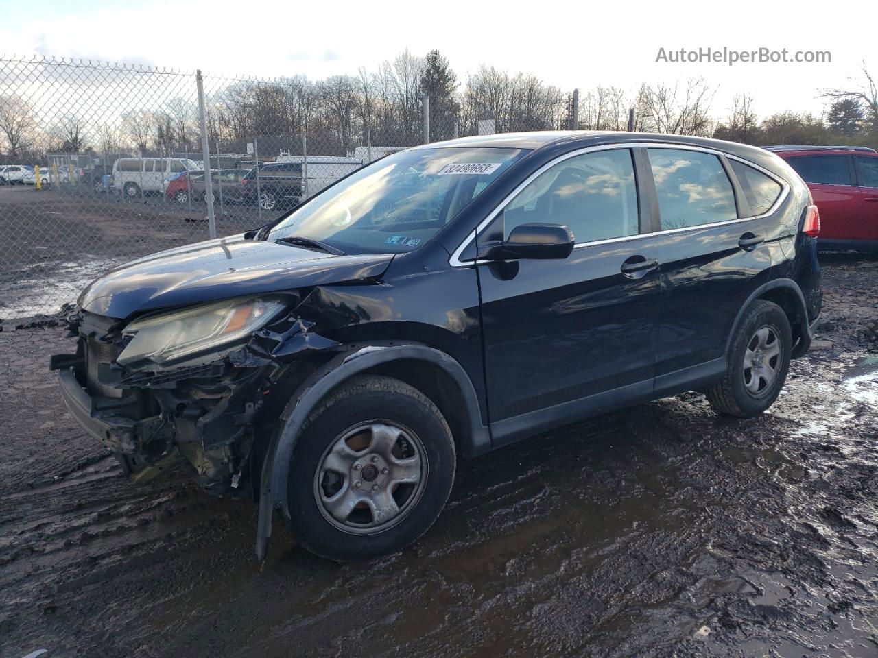 2015 Honda Cr-v Lx Black vin: 5J6RM4H31FL056970