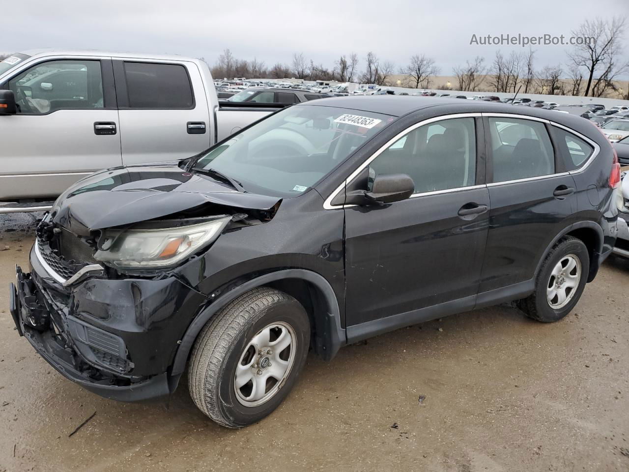 2016 Honda Cr-v Lx Black vin: 5J6RM4H31GL004580