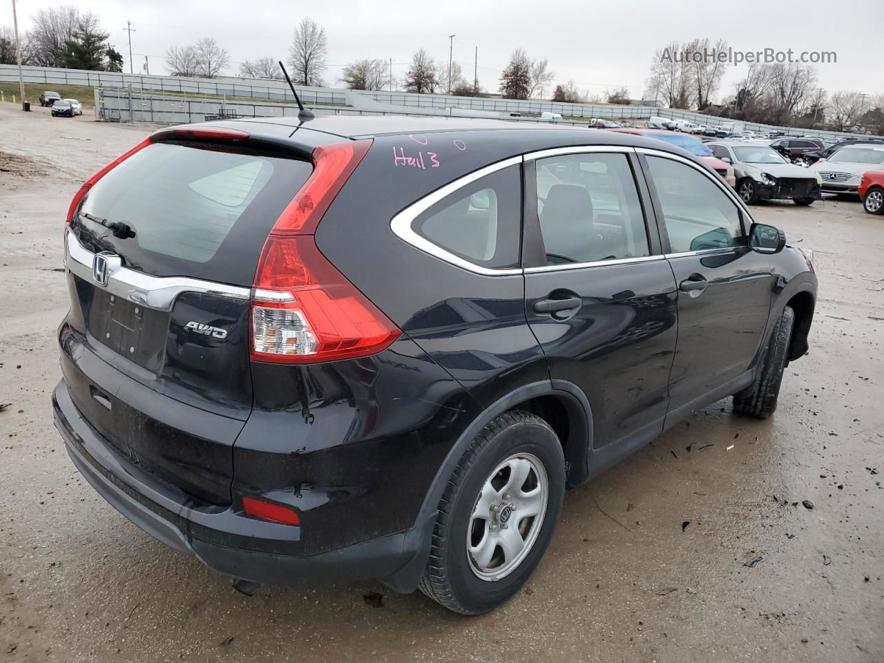 2016 Honda Cr-v Lx Черный vin: 5J6RM4H31GL004580