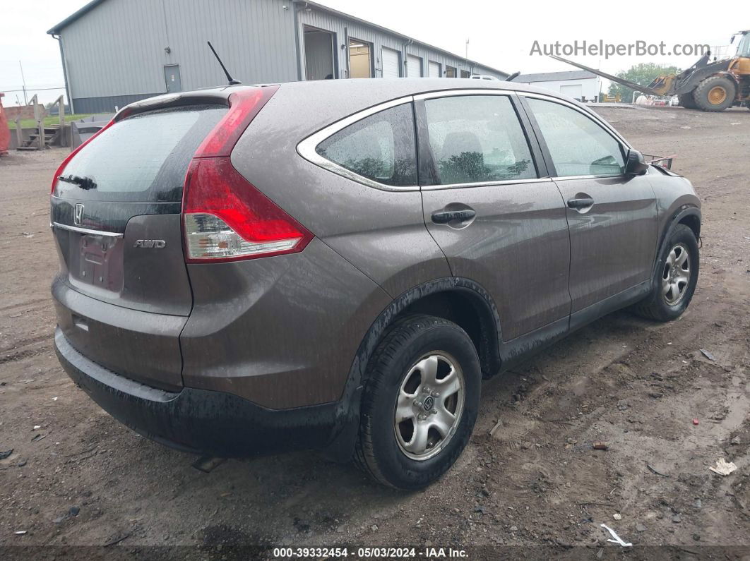 2013 Honda Cr-v Lx Brown vin: 5J6RM4H32DL043951