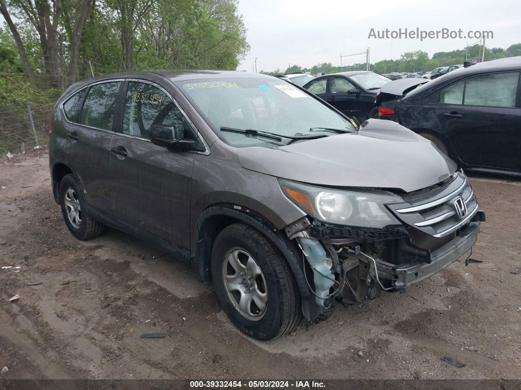 2013 Honda Cr-v Lx Brown vin: 5J6RM4H32DL043951