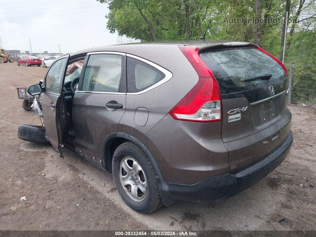 2013 Honda Cr-v Lx Brown vin: 5J6RM4H32DL043951