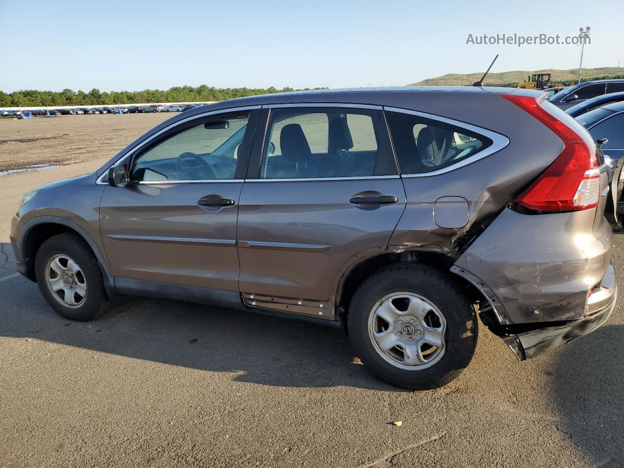 2015 Honda Cr-v Lx Gray vin: 5J6RM4H32FL037909