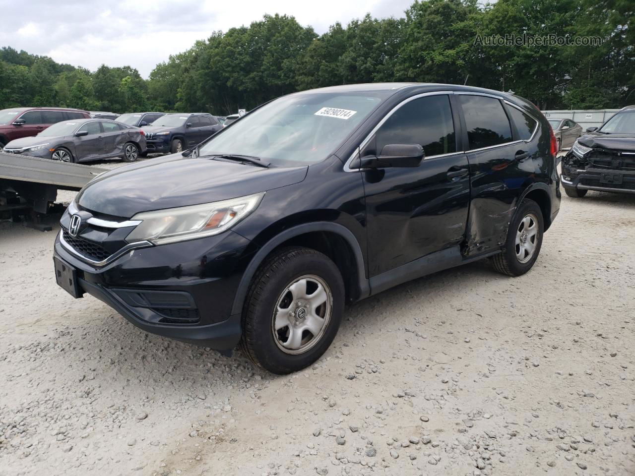 2015 Honda Cr-v Lx Black vin: 5J6RM4H32FL096488