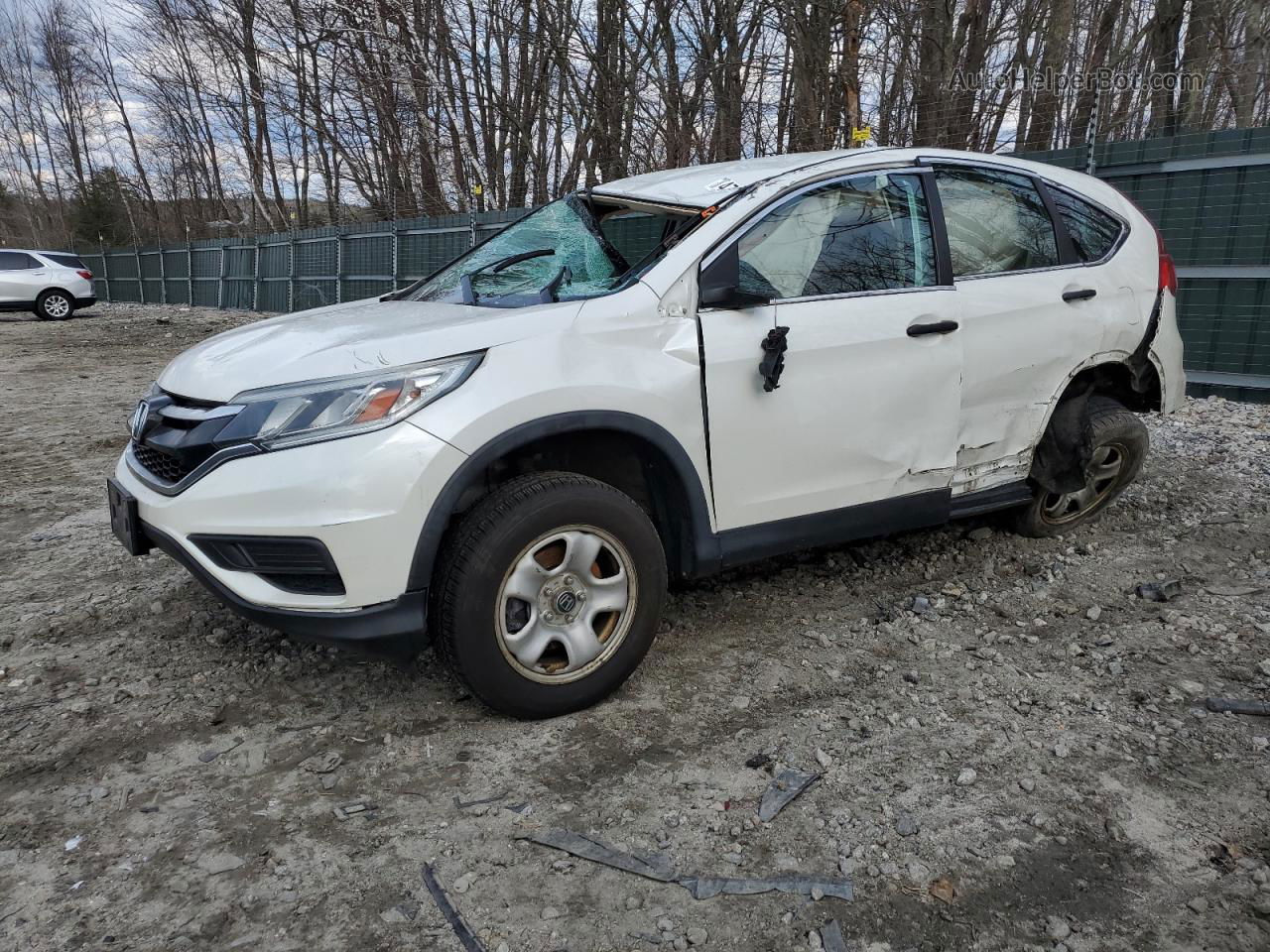 2016 Honda Cr-v Lx White vin: 5J6RM4H32GL020772