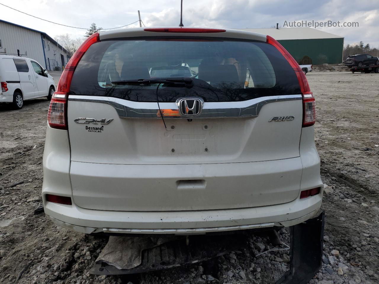 2016 Honda Cr-v Lx White vin: 5J6RM4H32GL020772