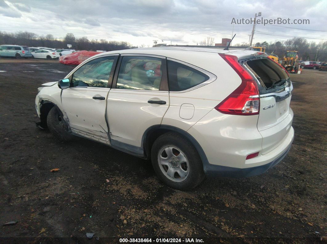 2016 Honda Cr-v Lx White vin: 5J6RM4H32GL120869