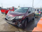 2012 Honda Cr-v Lx Burgundy vin: 5J6RM4H33CL068064