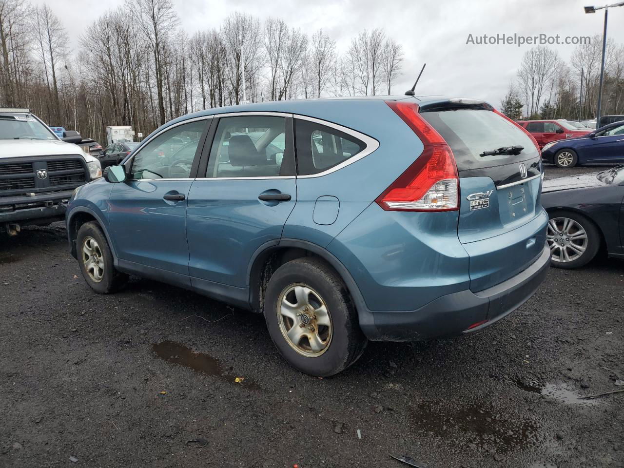 2013 Honda Cr-v Lx Blue vin: 5J6RM4H33DL071600