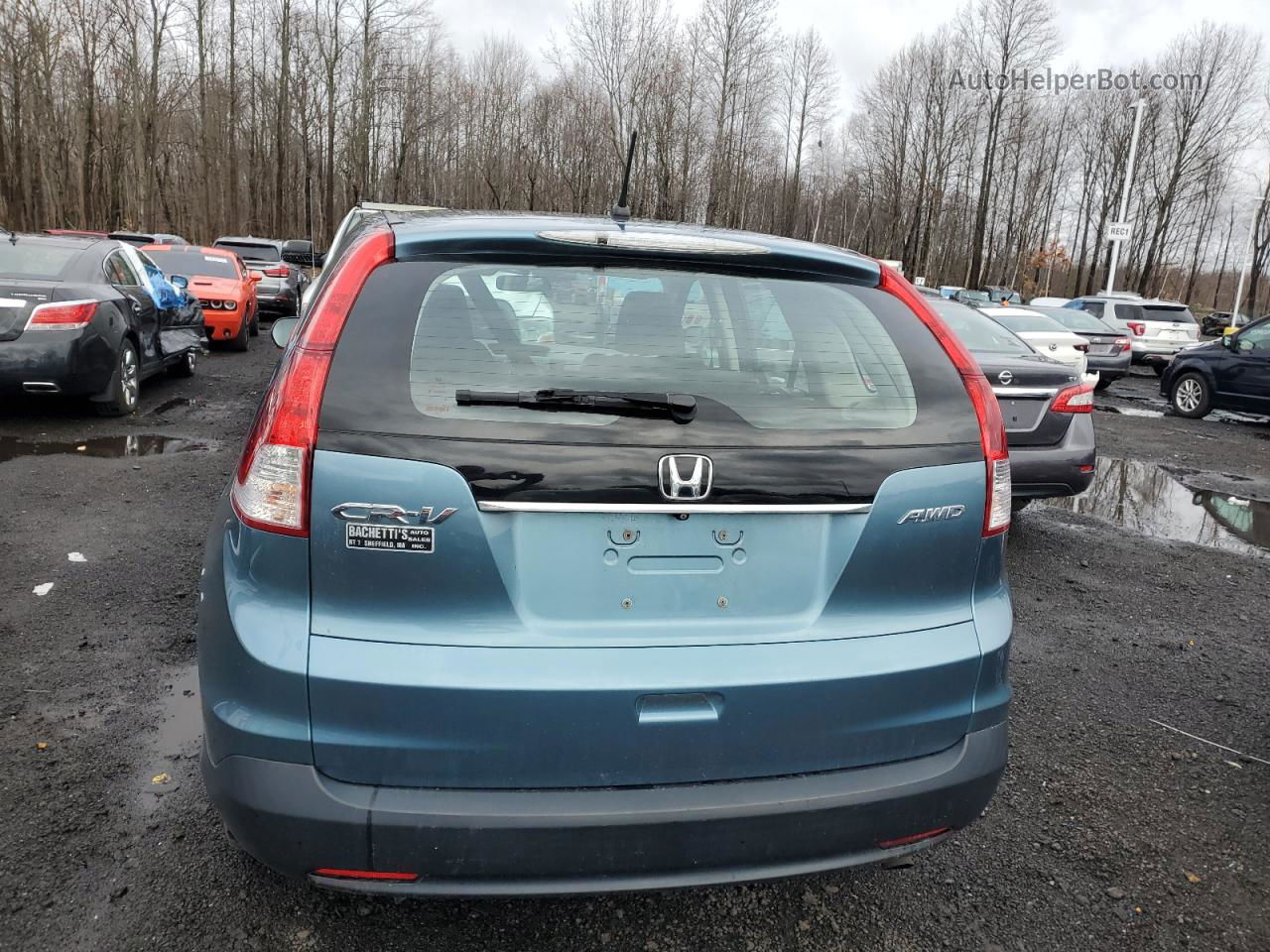 2013 Honda Cr-v Lx Blue vin: 5J6RM4H33DL071600