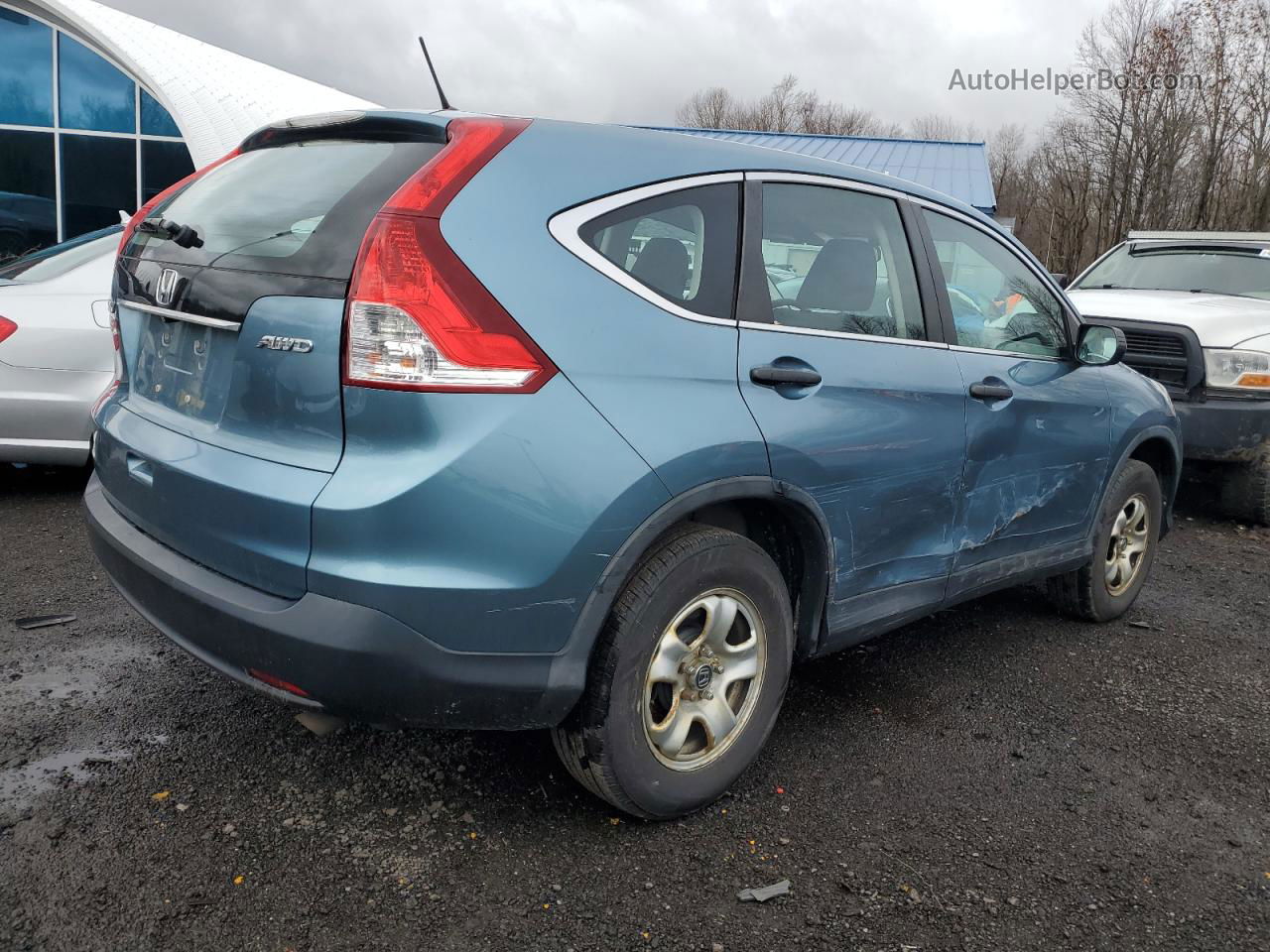 2013 Honda Cr-v Lx Blue vin: 5J6RM4H33DL071600