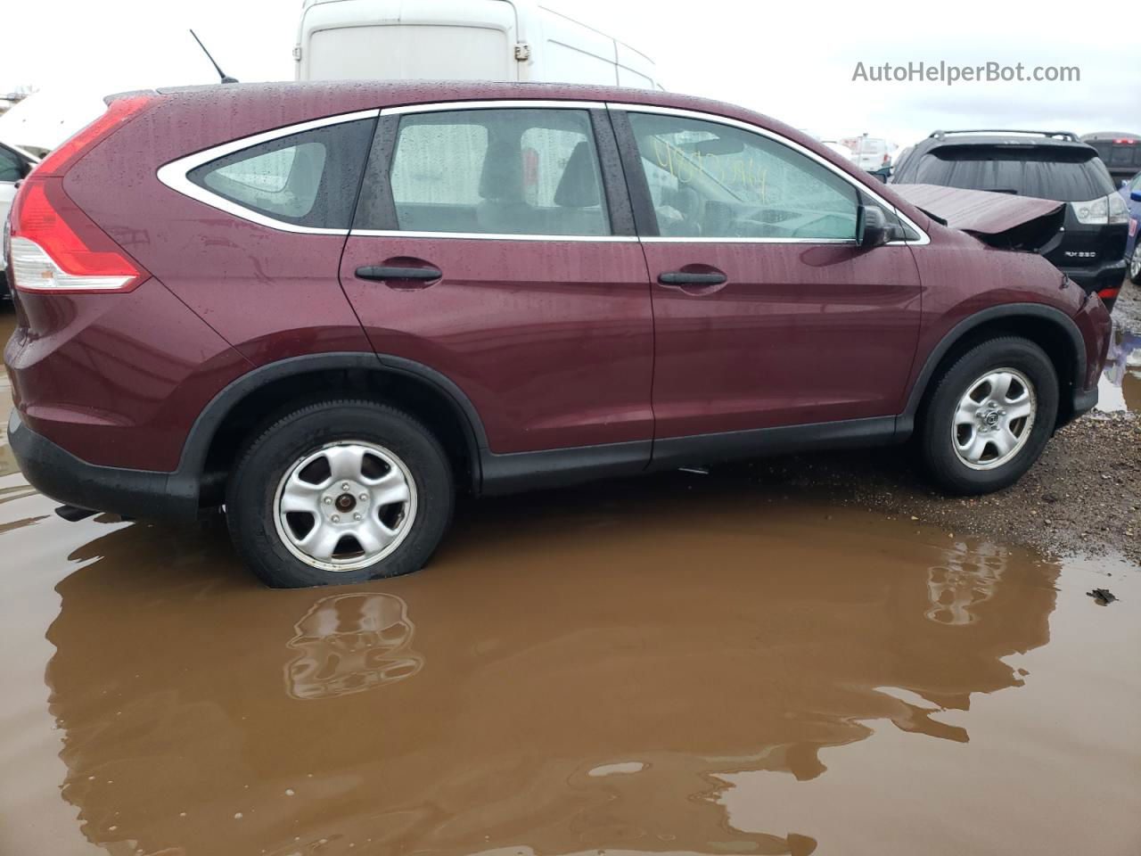 2013 Honda Cr-v Lx Purple vin: 5J6RM4H33DL077770