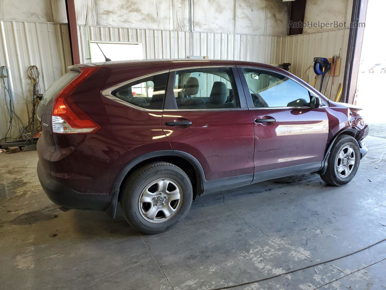 2013 Honda Cr-v Lx Maroon vin: 5J6RM4H33DL082015