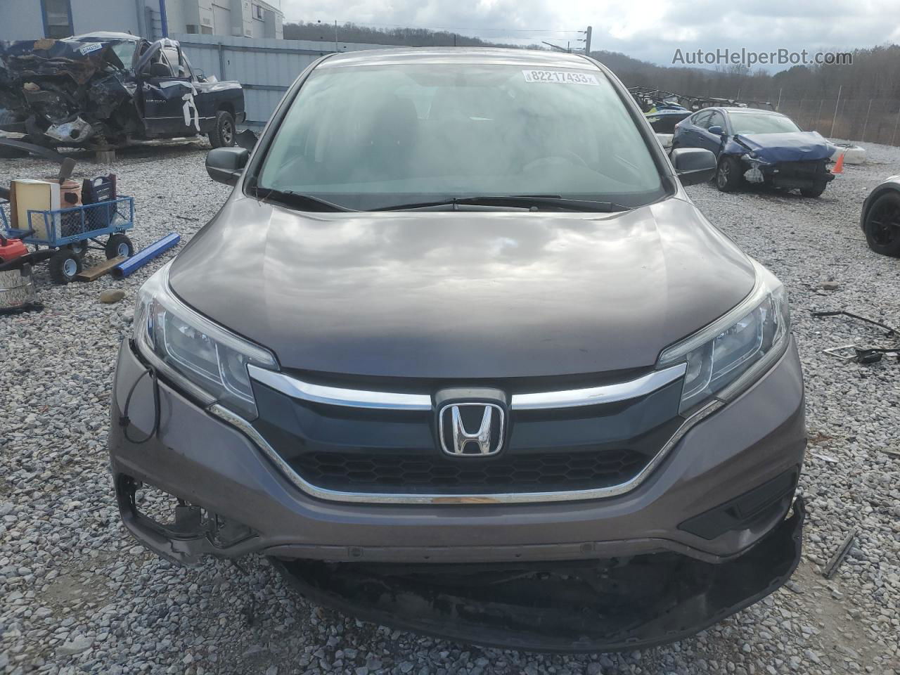 2015 Honda Cr-v Lx Silver vin: 5J6RM4H33FL100676