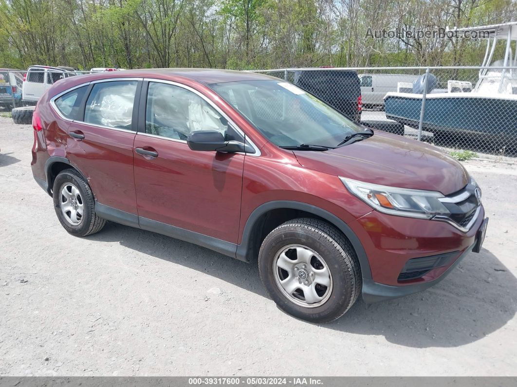 2015 Honda Cr-v Lx Orange vin: 5J6RM4H33FL121169