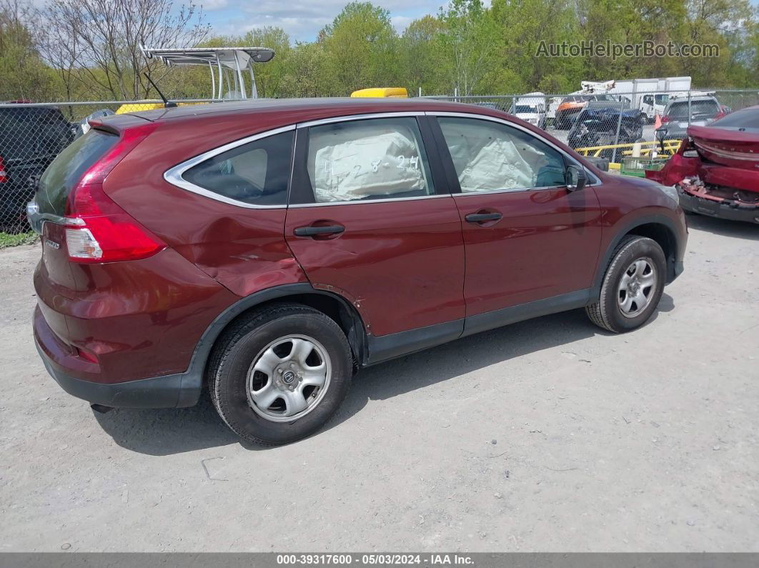 2015 Honda Cr-v Lx Orange vin: 5J6RM4H33FL121169