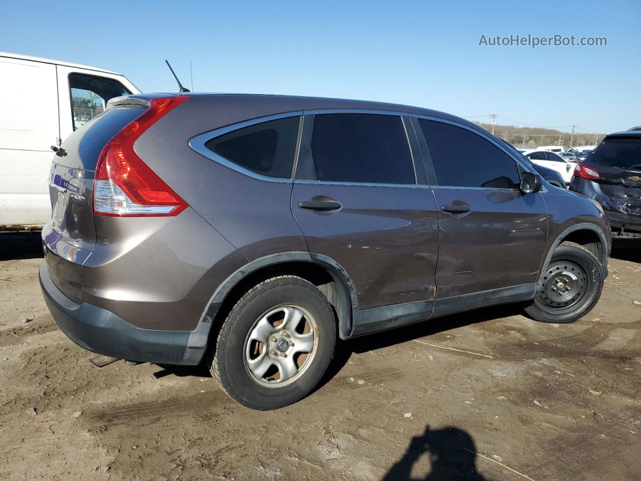 2013 Honda Cr-v Lx Коричневый vin: 5J6RM4H34DL031302