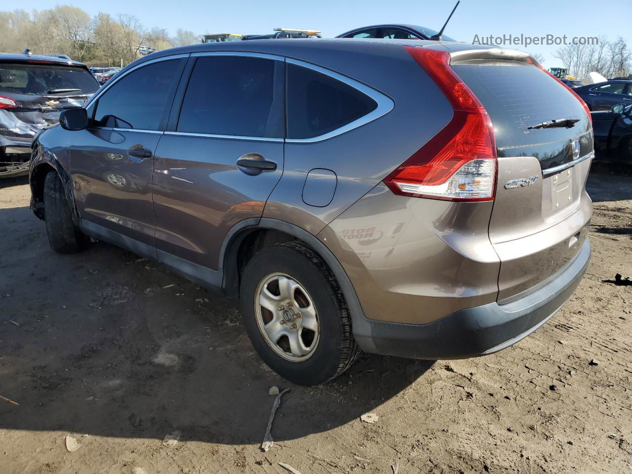 2013 Honda Cr-v Lx Brown vin: 5J6RM4H34DL031302