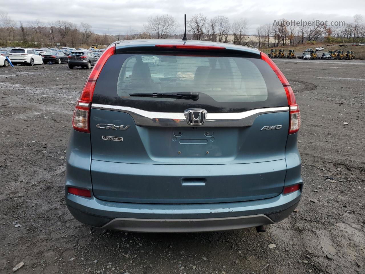 2015 Honda Cr-v Lx Blue vin: 5J6RM4H34FL043226