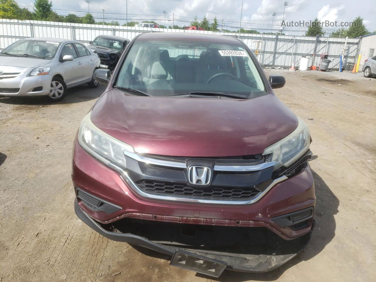 2015 Honda Cr-v Lx Purple vin: 5J6RM4H34FL107197