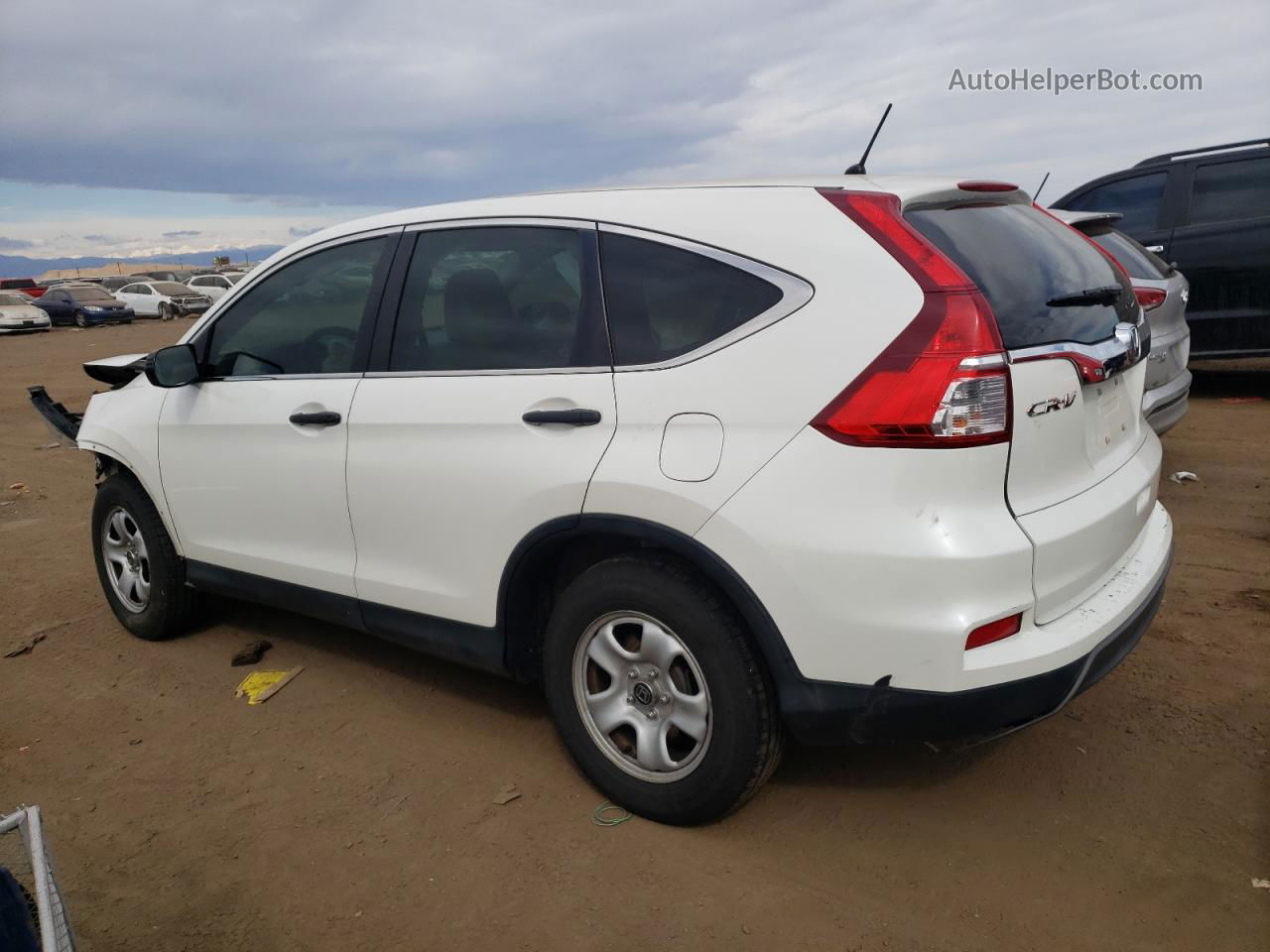 2016 Honda Cr-v Lx White vin: 5J6RM4H34GL014536