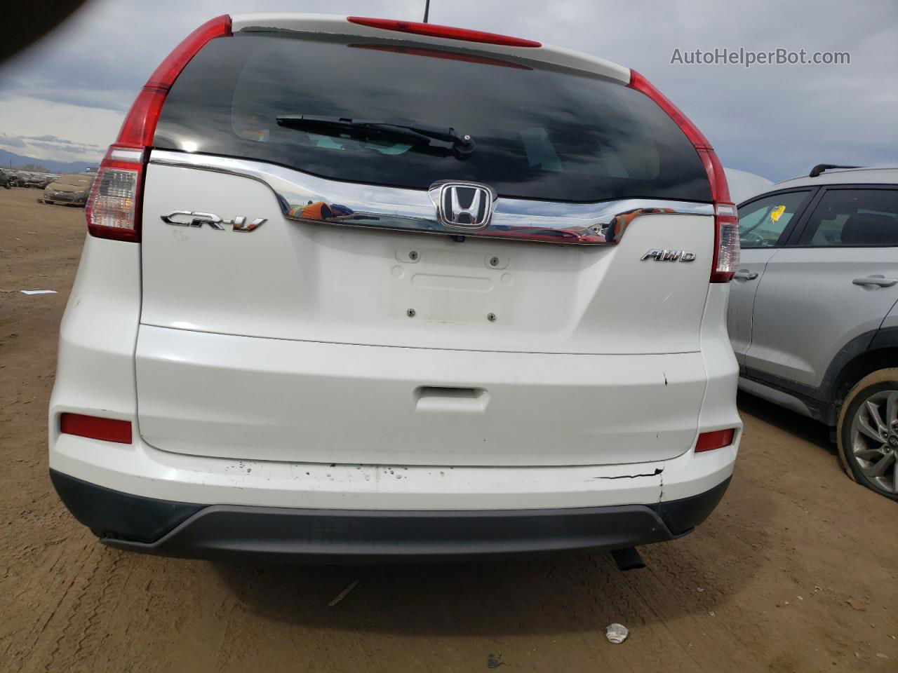 2016 Honda Cr-v Lx White vin: 5J6RM4H34GL014536