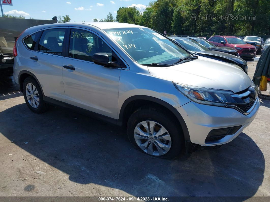 2016 Honda Cr-v Lx Silver vin: 5J6RM4H34GL082108