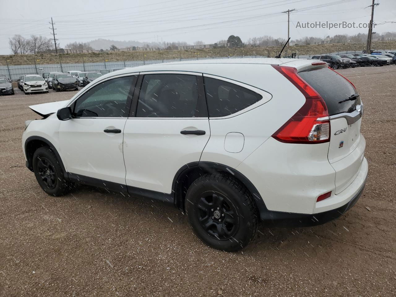 2016 Honda Cr-v Lx White vin: 5J6RM4H34GL113020