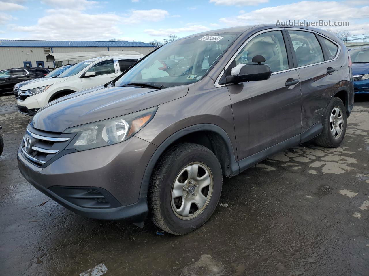 2012 Honda Cr-v Lx Brown vin: 5J6RM4H35CL039455