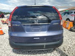 2013 Honda Cr-v Lx Blue vin: 5J6RM4H35DL000348