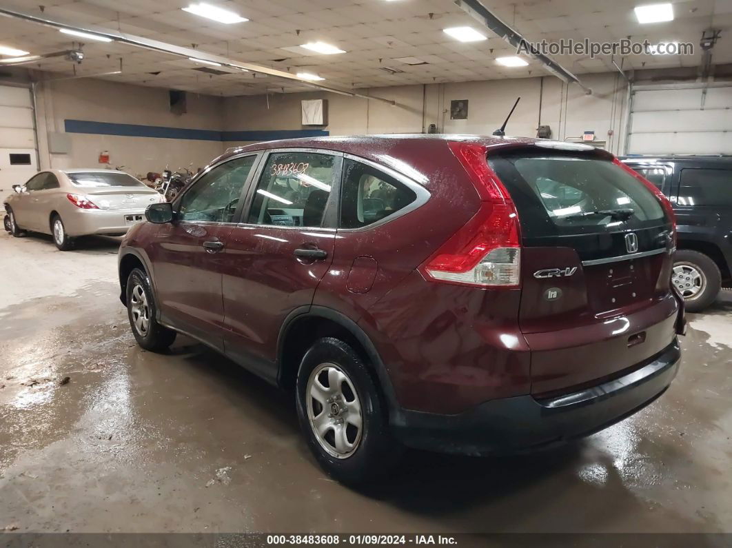 2013 Honda Cr-v Lx Red vin: 5J6RM4H35DL018560