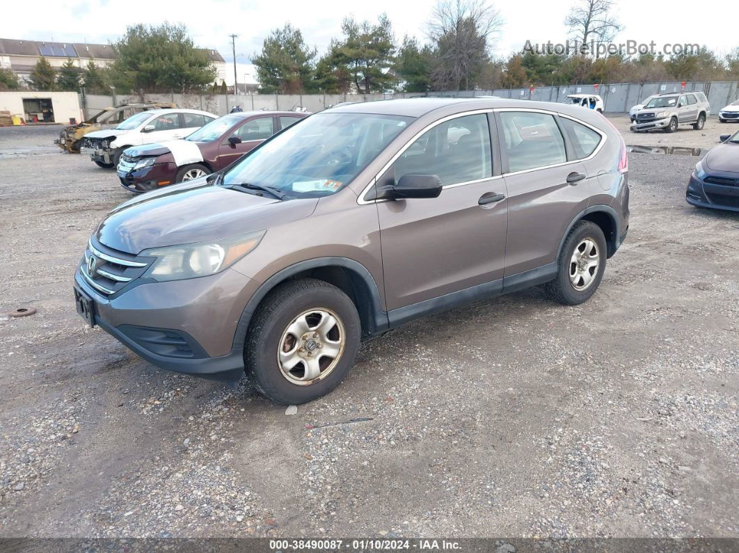 2013 Honda Cr-v Lx Коричневый vin: 5J6RM4H35DL048755