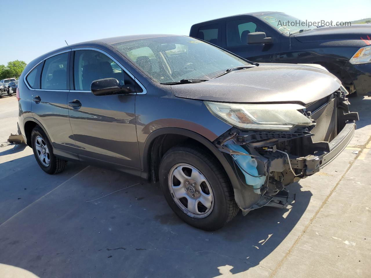 2015 Honda Cr-v Lx Серый vin: 5J6RM4H35FL047267