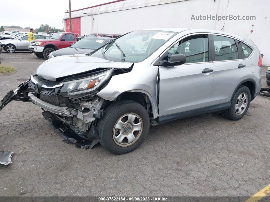 2015 Honda Cr-v Lx Silver vin: 5J6RM4H35FL078003