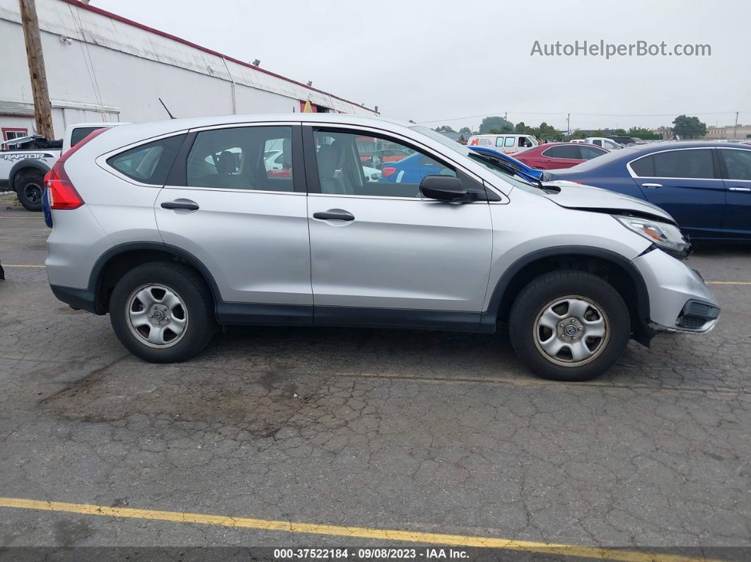 2015 Honda Cr-v Lx Silver vin: 5J6RM4H35FL078003