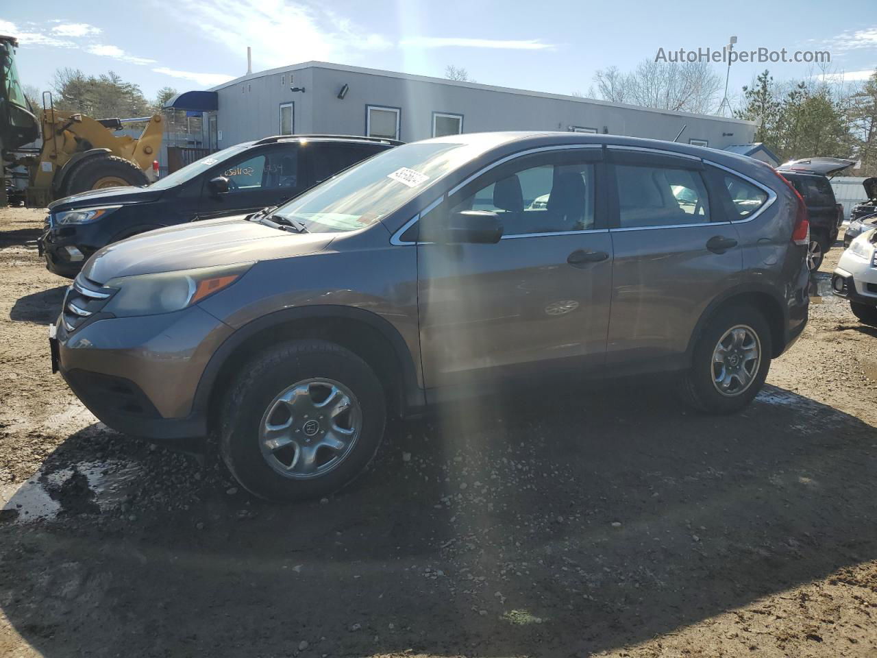 2013 Honda Cr-v Lx Gray vin: 5J6RM4H36DL007115