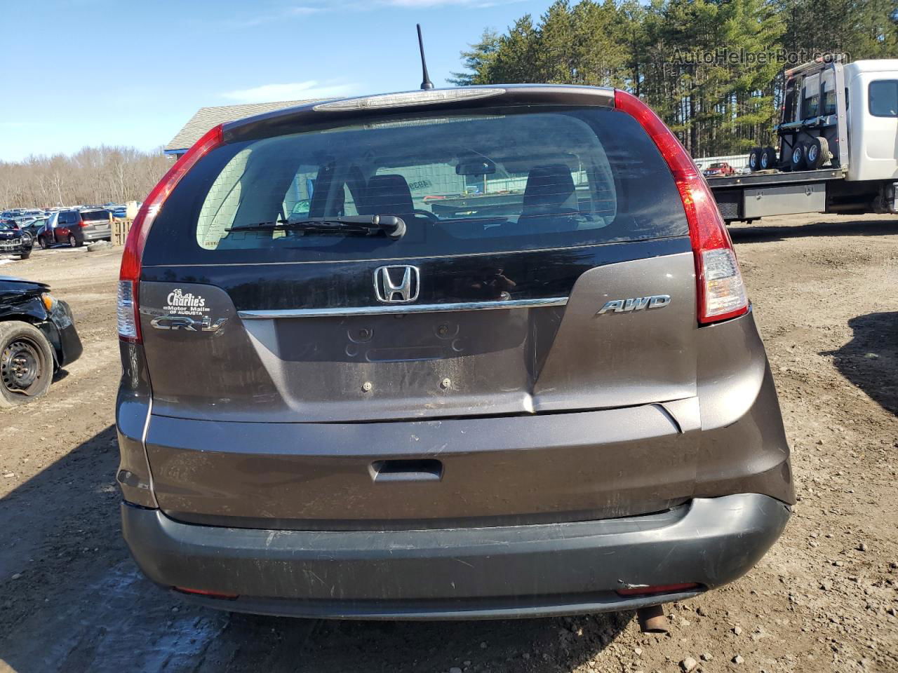 2013 Honda Cr-v Lx Gray vin: 5J6RM4H36DL007115