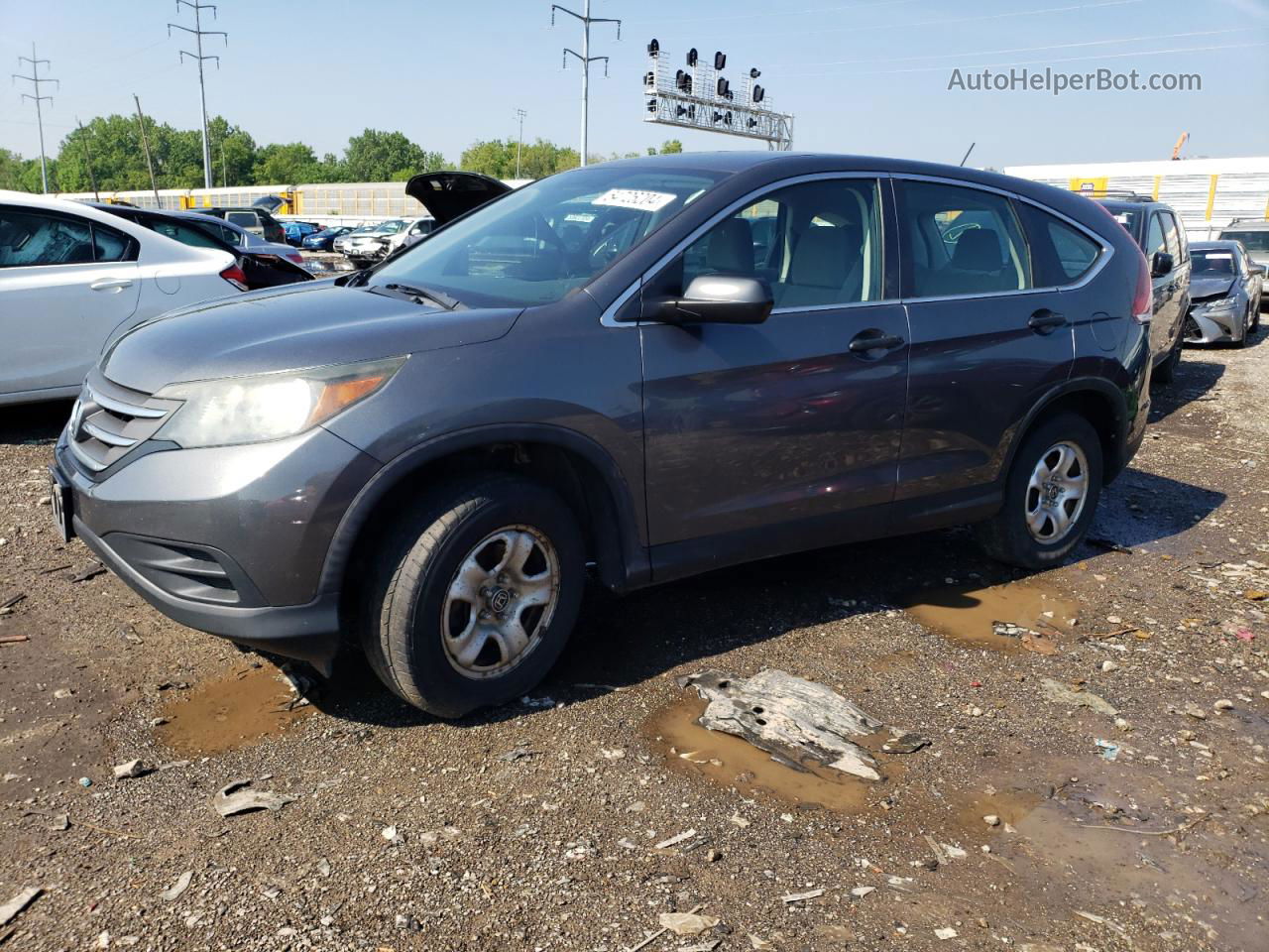 2013 Honda Cr-v Lx Silver vin: 5J6RM4H36DL011505